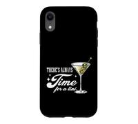 Custodia per iPhone XR Divertente Martini Cocktail Amante C'è Sempre Tempo Per Un Tini