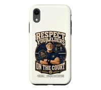 Custodia per iPhone XR Divertente Pickleball Rispetta il tuo anziano giocatore senior