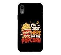 Custodia per iPhone XR Divertente popcorn I'm Just Here For The Movie Night Kids