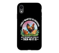 Custodia per iPhone XR Divertente proprietario dell'agricoltore di polli che dice, meme dell'azienda agricola del pollame del pollo
