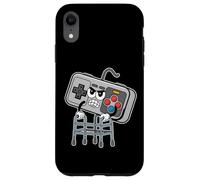Custodia per iPhone XR Divertente Retro Gamer Controller Angry Retro Gaming Design