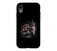 Custodia per iPhone XR Divertente sacco da boxe procione allenamento allenamento umorismo