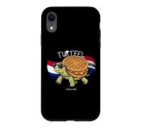 Custodia per iPhone XR Divertente TARTARUGA e STROOPWAFEL dai Paesi Bassi