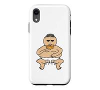 Custodia per iPhone XR Divertente Torta Grasso Mangiare Sumo