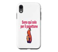 Custodia per iPhone XR Divertenti Frasi Natale Panettone Amanti Dolce