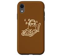 Custodia per iPhone XR DJ Tomcat - Gatto con giradischi e cuffie Y2K anni '90