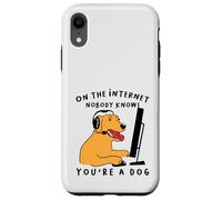 Custodia per iPhone XR Dog Gamer Su Internet, nessuno sa che sei un cane