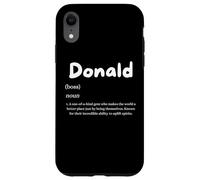 Custodia per iPhone XR Donald Definition Personalized Trump Name Costume For Donald