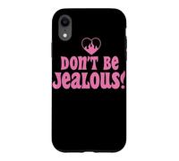 Custodia per iPhone XR Don't Be Jealous Retro Pink Citazione Grafica