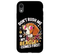 Custodia per iPhone XR Don't Rush Me My Beagle Comes First Dog Lover