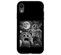 Custodia per iPhone XR Donut Dad Funny Vintage Horror Graphic Uomo Luna Man Selfie