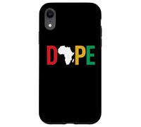 Custodia per iPhone XR Dope Africa Map Juneteenth Pan African Pride