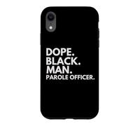 Custodia per iPhone XR Dope Black Man, agente per la libertà vigilata, Afro-American Pride