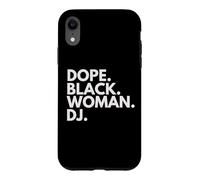 Custodia per iPhone XR Dope Black Woman DJ Empowered African American Female DJ