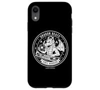 Custodia per iPhone XR Dragon Beats Vinyl Warrior DJ Produttore musicale Gym Graphic