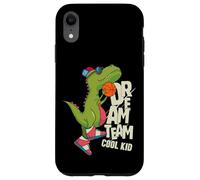 Custodia per iPhone XR Dream Team Cool Kid Funny T-Rex Bsketball Graphic Designs