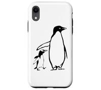 Custodia per iPhone XR Due pinguini padre e il bambino pinguino
