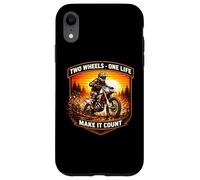 Custodia per iPhone XR Due ruote One Life Make It Count Dirt Bike Rider Moto