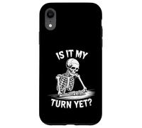 Custodia per iPhone XR È il mio turno ancora divertente scheletro design per il giocatore in attesa