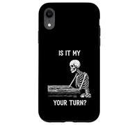 Custodia per iPhone XR È il mio turno ancora divertente scheletro design per il giocatore in attesa