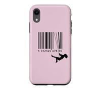 Custodia per iPhone XR ean code girl altalena out of the box extra LOL nero