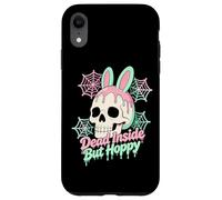 Custodia per iPhone XR Easter Dead Inside ma Hoppy Skull Bunny Pastel Goth