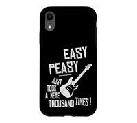 Custodia per iPhone XR Easy-Peasy Mille volte praticare la chitarra elettrica