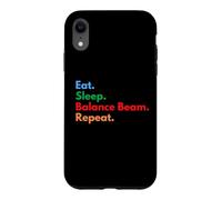 Custodia per iPhone XR Eat Sleep Balance Beam Repeat per gli amanti del raggio di equilibrio