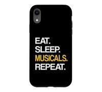 Custodia per iPhone XR Eat Sleep Musical Repeat Broadway Theatre