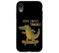 Custodia per iPhone XR Ecco che arriva il problema Crocodile Skateboard Skateboard