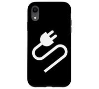 Custodia per iPhone XR Electrical Outlet Plug and Socket Couples Halloween Costume