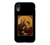 Custodia per iPhone XR Elegante icona cattolica dei Santi Luigi e Zelia Martin