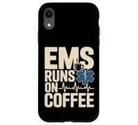 Custodia per iPhone XR EMS gira sul medico paramedico EMT del caffè
