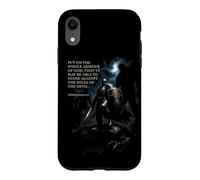 Custodia per iPhone XR Epic Bible Verse Christian Graphic - Put on The Armor of GOD