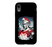 Custodia per iPhone XR Epico Centurione Romano Stile Anime Guerrieri Antichi