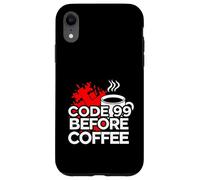 Custodia per iPhone XR ER Nurse Code 99 Before Coffee Medical Humor