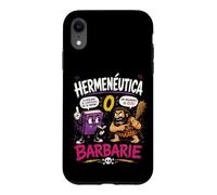 Custodia per iPhone XR Ermeneutica o Barbarie Umorismo Filosofico