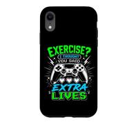 Custodia per iPhone XR Esercizio? I Thought You Said Extra Lives Funny Gaming