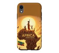 Custodia per iPhone XR Ethiopian Flag Rasta Africa Rising again from Ethiopia