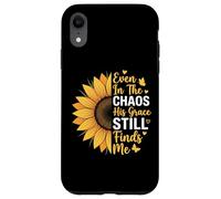 Custodia per iPhone XR Even In The Chaos His Grace Still Finds Me