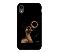 Custodia per iPhone XR Evento solare con occhiali da sole eclissi d'oca divertente 12 agosto 2026