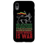 Custodia per iPhone XR EVERYWHERE IS WAR Discorso Haile Selassie Leone Giuda Reggae