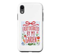 Custodia per iPhone XR Facilmente distratto dal mio giardino Giardinaggio Fiori Verdure