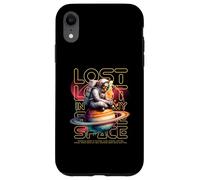 Custodia per iPhone XR Fantascienza Perso Nel Mio Spazio Astronauta Scheletro Cosmico
