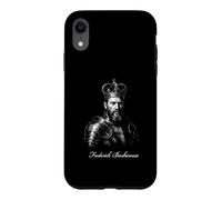 Custodia per iPhone XR Federico Barbarossa Medievale Re Imperatore Ritratto
