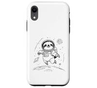 Custodia per iPhone XR Felice Bradipo Astronauta Space Explorer Cosmic Journey