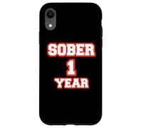 Custodia per iPhone XR Felice Sobriety 1 Anno Cool Anniversary Red Sobriety