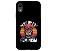 Custodia per iPhone XR Femminismo Retro Cat Femminista Potenza