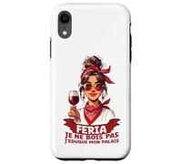 Custodia per iPhone XR Féria Donna Bayonne Dax Basco Umorismo Aperitivo Alcol e Festa
