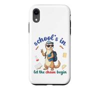Custodia per iPhone XR Ferret Back To School Vibes Scuole In Let The Chaos Begin